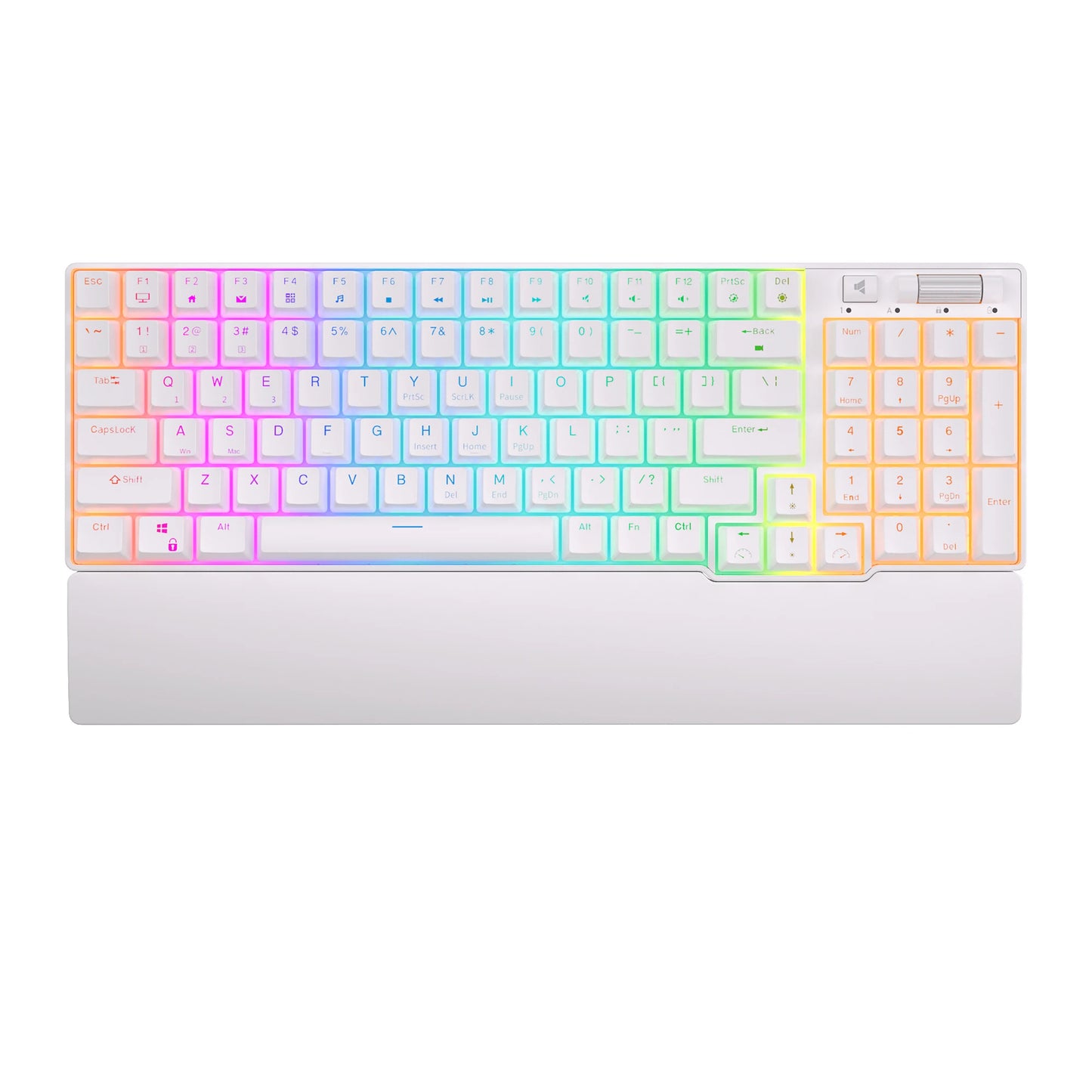 Teclado Mecánico e Inalámbrico ROYAL KLUDGE 96 RGB Tri-Mode BT5.0/2.4G/USB-C Hot-Swappable de 96 Teclas