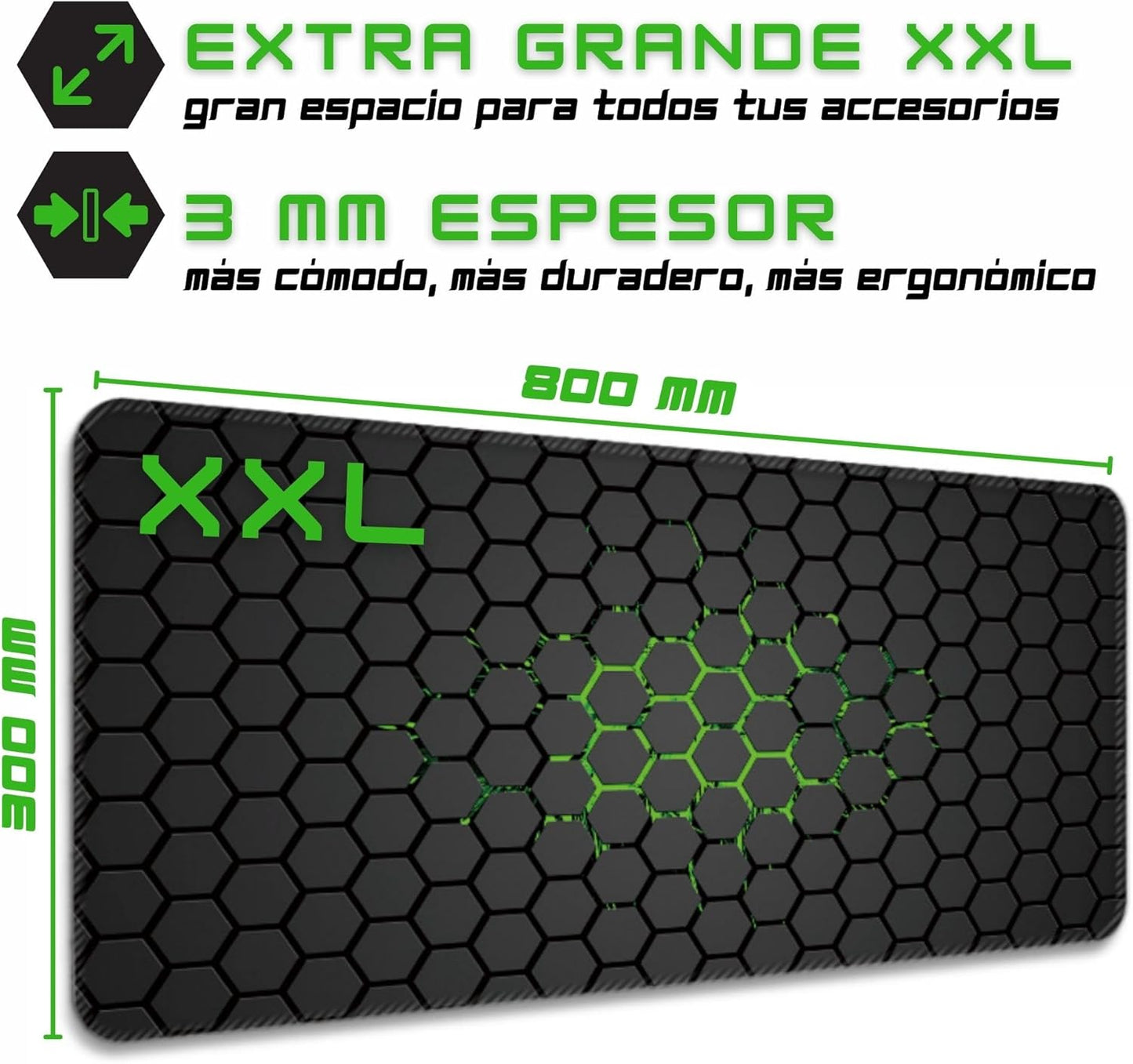 Alfombrilla Ratón Gaming, 800X300, Alfombrilla XXL