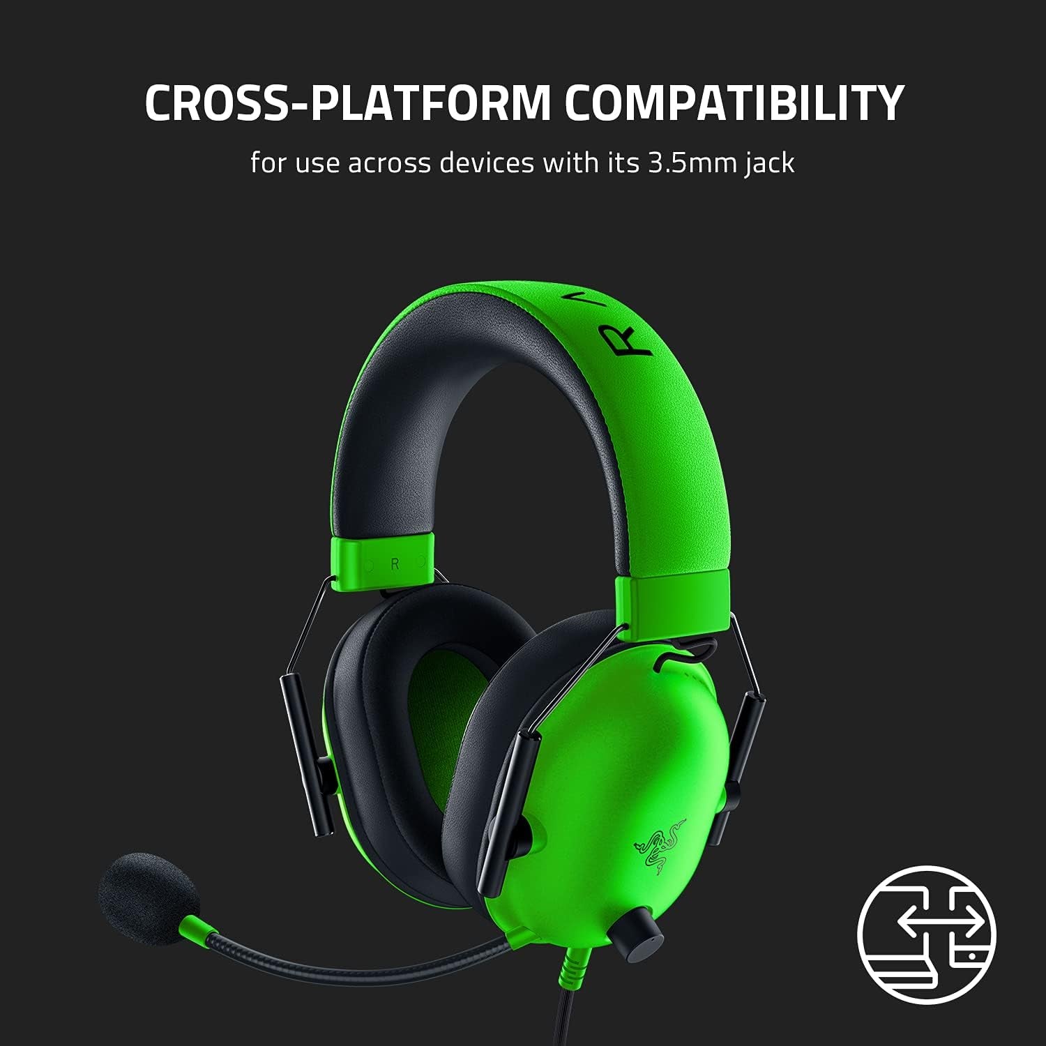 Auriculares Gaming Blackshark V2 X: Sonido envolvente 7.1 - Transductores de 50 mm - Almohadilla de espuma viscoelástica 