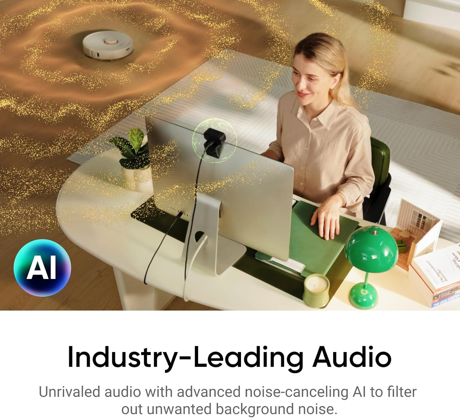 Link 2C – Cámara Web 4K para PC/Mac, Sensor de 1/2", Encuadre Automático, HDR, Micrófono con Cancelación de Ruido por IA, Control por Gestos para Streaming, Videollamadas y Gaming