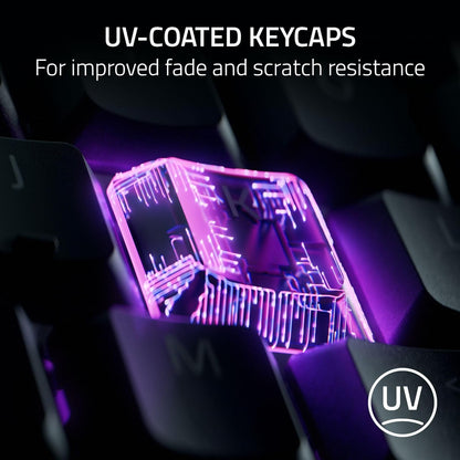 Teclado Razer Ornata V3 TKL: Teclas de perfil bajo, interruptores de membrana mecánicos, teclas con revestimiento UV
