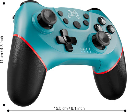 Mando Para Switch, Mandos Switch Inalambricos Para Switch/Switch 2/Lite/Oled Con Wake Up, Mando Pro Controller Mando Pc Con Gyro Axis/Dual Shock/Función Turbo Y Captura De Pantalla