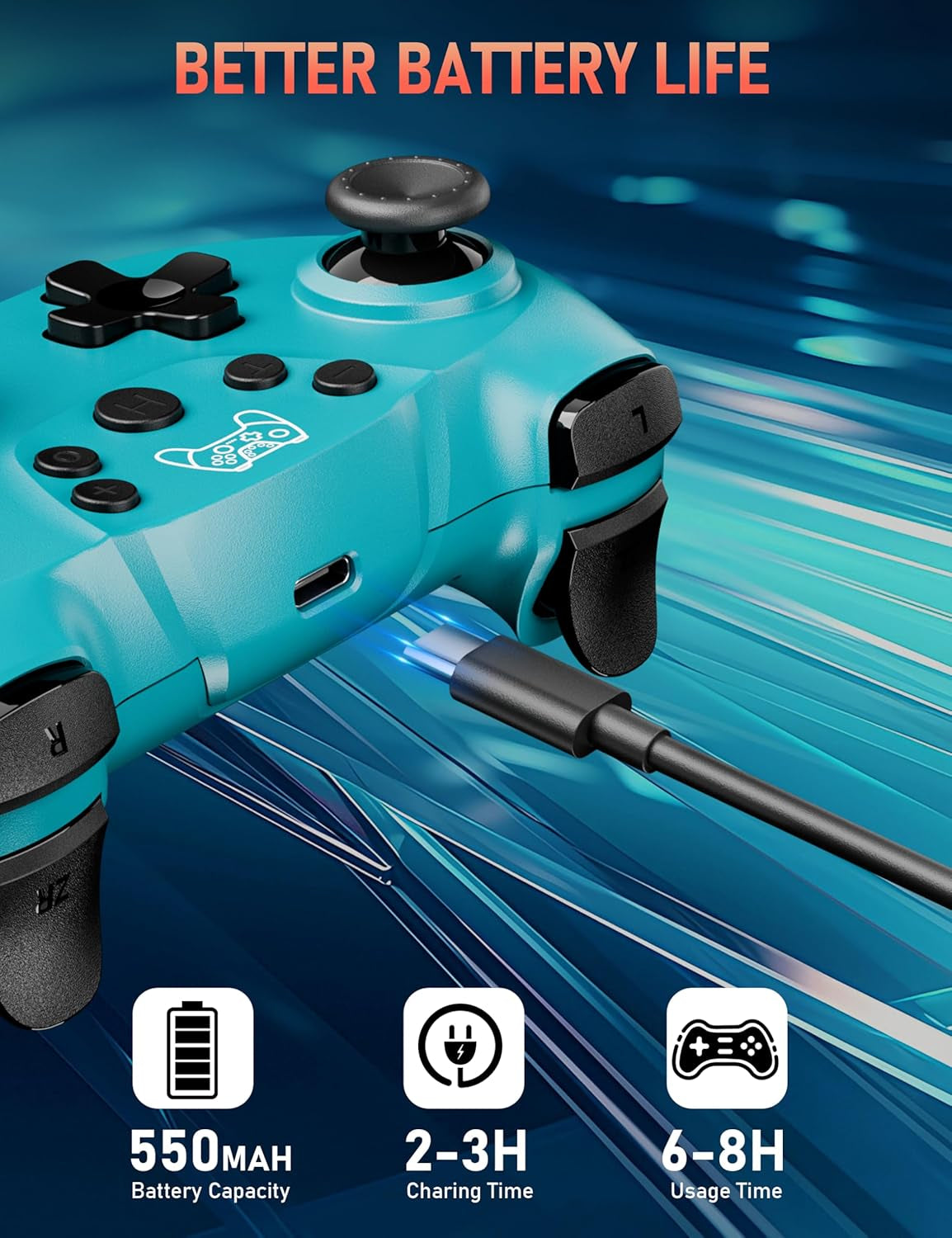 Mando Para Switch, Mandos Switch Inalambricos Para Switch/Switch 2/Lite/Oled Con Wake Up, Mando Pro Controller Mando Pc Con Gyro Axis/Dual Shock/Función Turbo Y Captura De Pantalla