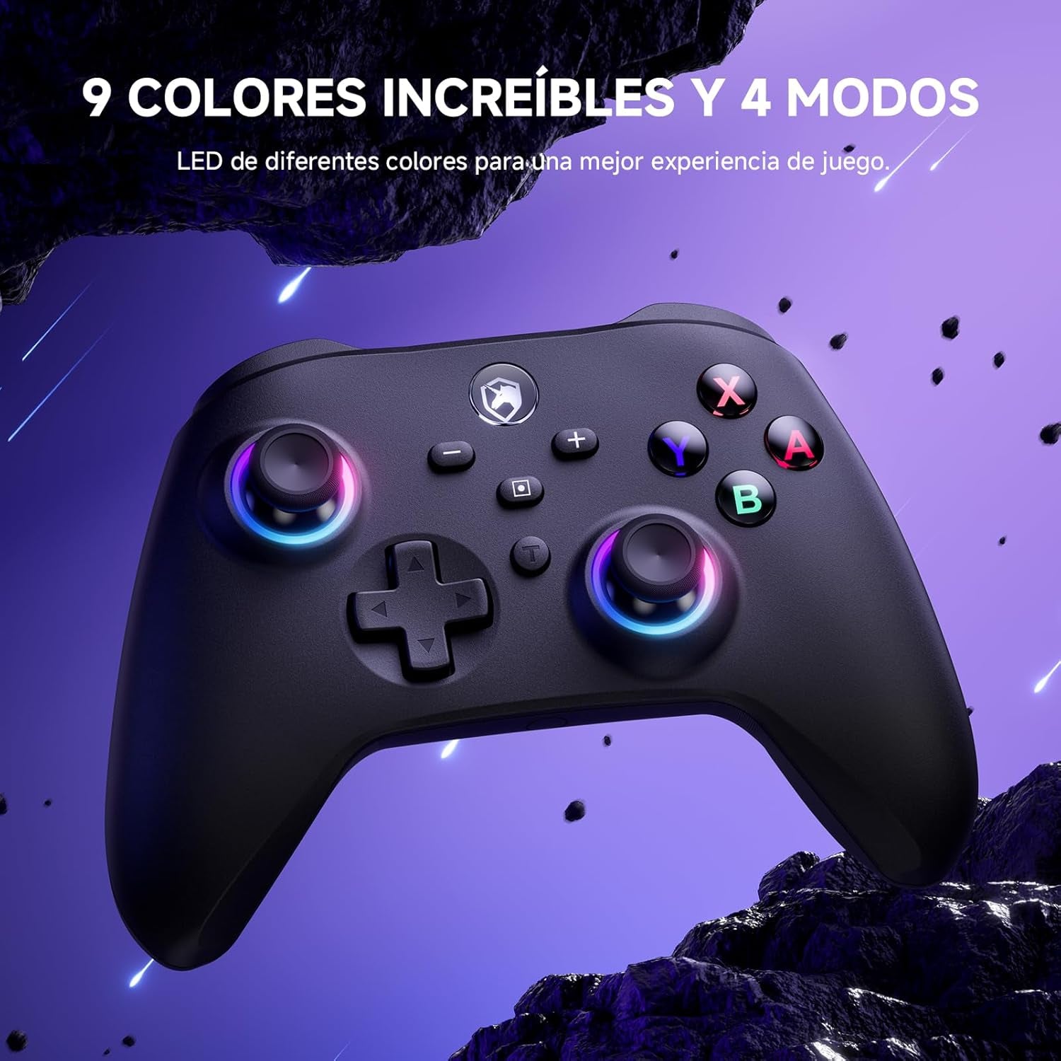 Mando Para Switch/ Switch 2 2025, Mando Inalámbrico Con Gatillos De Recorrido, Batería 1000Mah, LED Rgb/Gyro Axis/Turbo/Vibración/ Botones Programables, Mando Pro Para Switch/Pc/Android/Ios