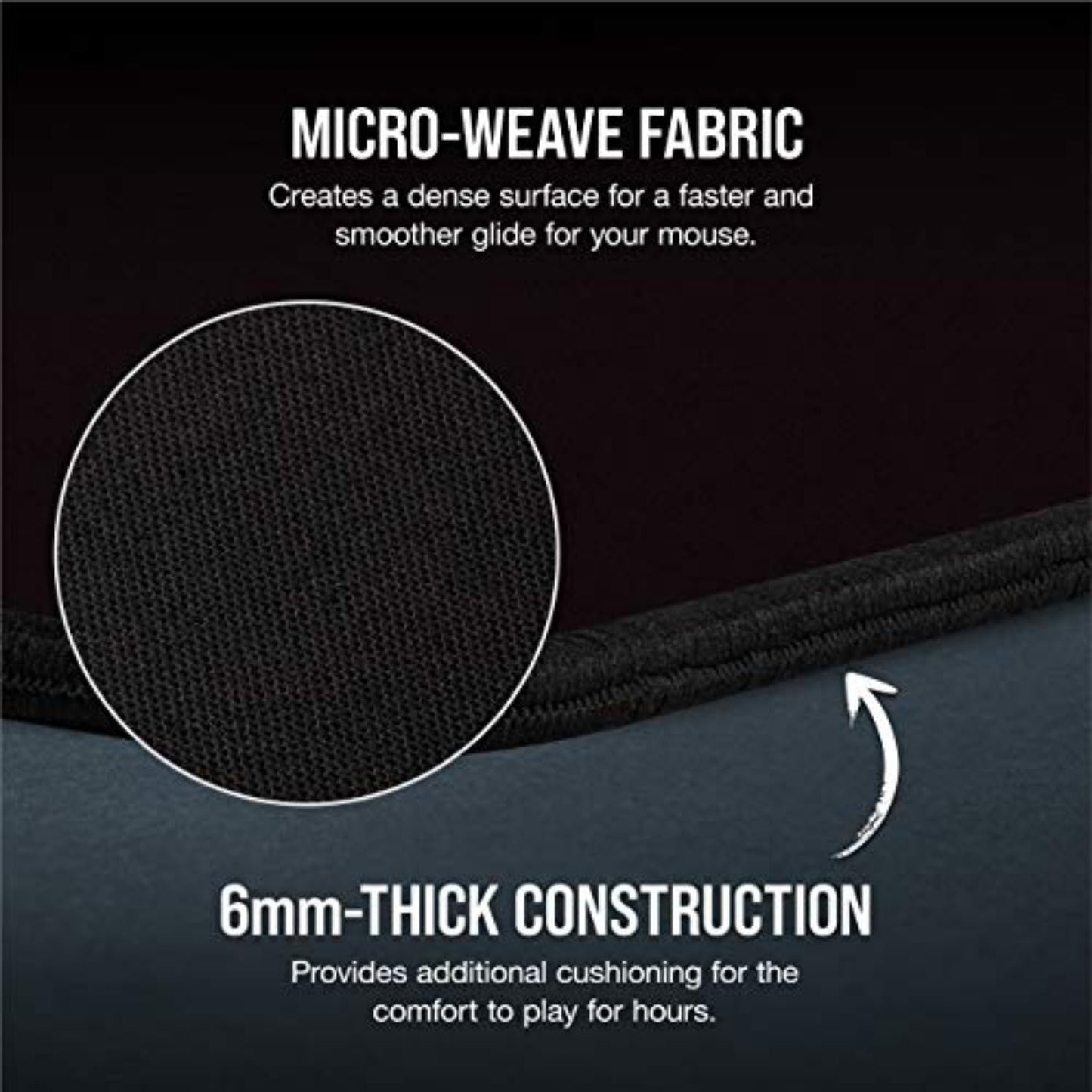 Alfombrilla de ratón para juegos MM350 PRO Premium de tela antiderrames - Tamaño XL 