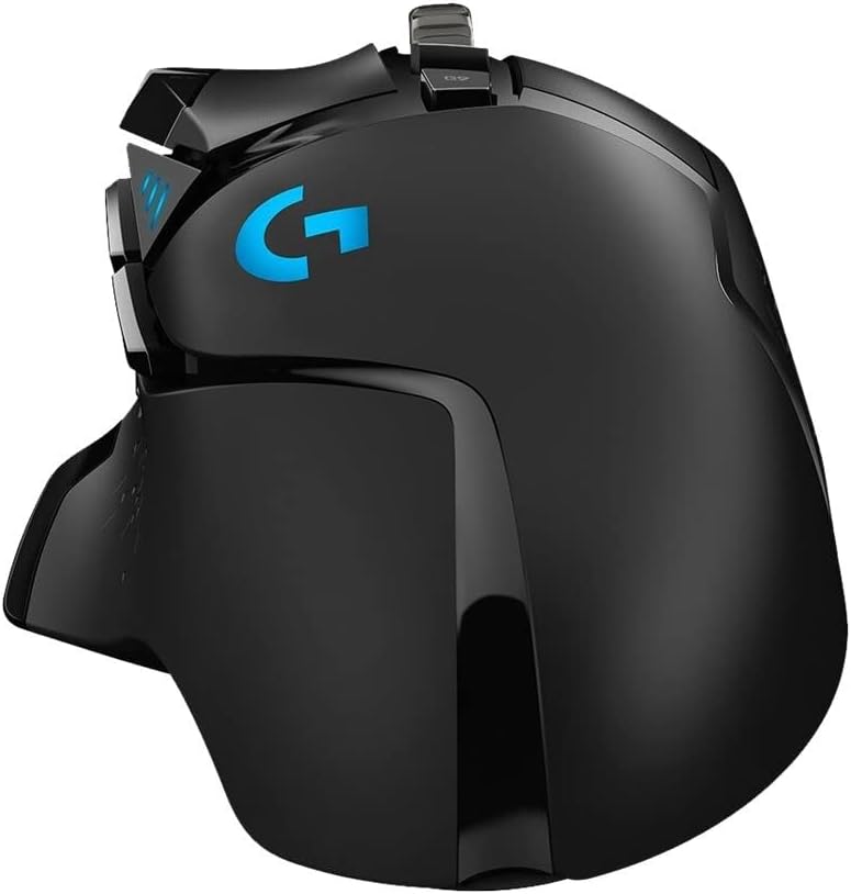 Logitech G G502 HERO Ratón Gaming Con Cable Alto Rendimiento, Captor HERO 25K, 25,600 DPI, RGB, Peso Personalizable, 11 Botones Programables, Memoria Integrada
