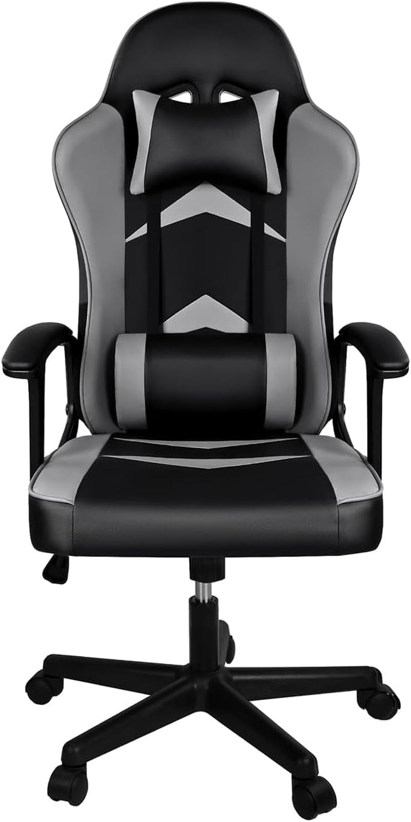 Silla Gaming Ergonómica Reclinable Con Cojín Lumbar Y Cervical | Respaldo Alto Acolchado | Altura Ajustable | Ruedas Giratorias 360° Y Reposabrazos 