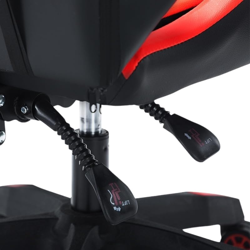 Mi Ko Mi Ka Silla Gaming Para Escritorio, Oficina Y Juegos Online Giratoria. Silla Cómoda De Altura Ajustable Para Gaming Ergonómica, De Piel Sintética (SILLA-GAMING-813-NEGRO)