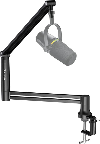 Micrófono Boom Arm, Brazo De Mic De Bajo Perfil, Soporte De Miro Para Podcastin, Streaming, Totalmente Ajustable 360 ° Giratorio 90 ° Plegable Para Blue Yeti