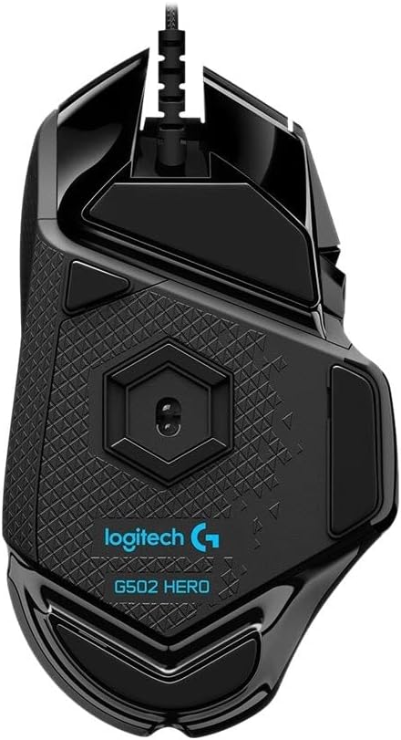 Logitech G G502 HERO Ratón Gaming Con Cable Alto Rendimiento, Captor HERO 25K, 25,600 DPI, RGB, Peso Personalizable, 11 Botones Programables, Memoria Integrada