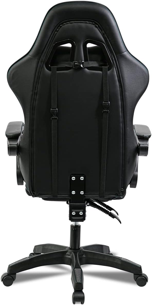 Silla Gaming Ergonómica Reclinable Con Cojín Lumbar Y Cervical | Altura Ajustable, Reposabrazos Acolchados