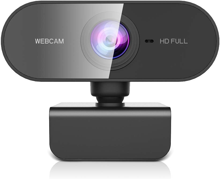 Webcam Con Microfono-Web CAM 1080P HD Autofocus,Camara Webcam Para Pc/Portátil,Camara USB Plug and Play