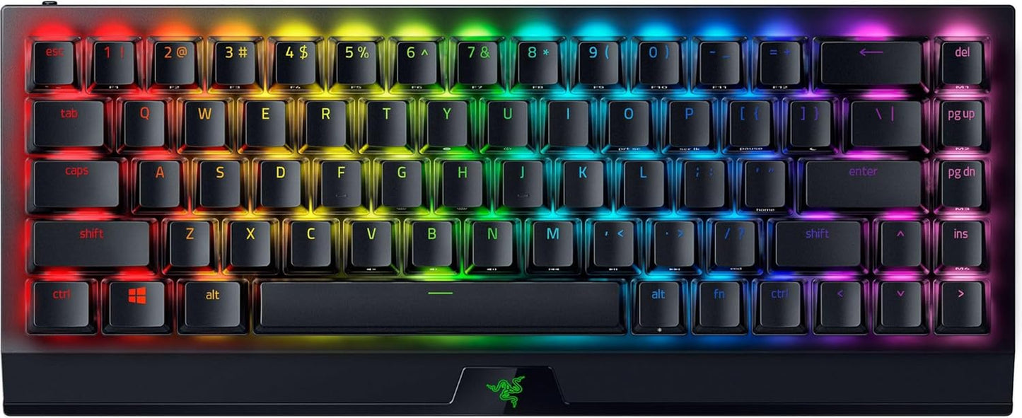 Teclado inalámbrico para juegos Blackwidow V4 Mini Hyperspeed, intercambiable en caliente, 65 % de rendimiento: Hyperspeed Wireless y Bluetooth 5.0