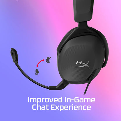 Hyperx Cloud Stinger 2 Core, Cascos Gaming Para PC, Drivers De 40 Mm Y Audio Envolvente, 3.5 Mm, Micrófono Plegable Con Cancelación De Ruido - Negro