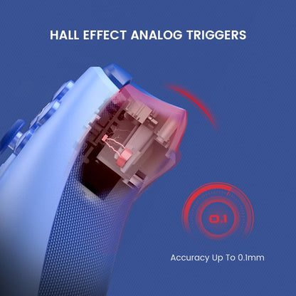 Mando Con Cable Para Xbox Series X|S, Xbox One & Windows 10/11, Plug and Play Gamepad Para Juegos Con Joysticks De Efecto Hall, Conector De Audio De 3,5 Mm (Azul)