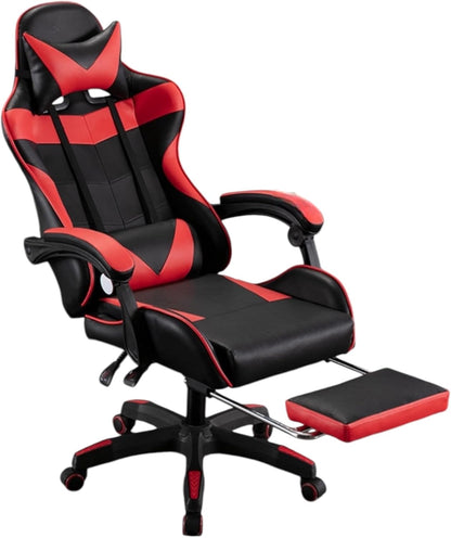 Mi Ko Mi Ka Silla Gaming Para Escritorio, Oficina Y Juegos Online Giratoria. Silla Cómoda De Altura Ajustable Para Gaming Ergonómica, De Piel Sintética (SILLA-GAMING-813-NEGRO)