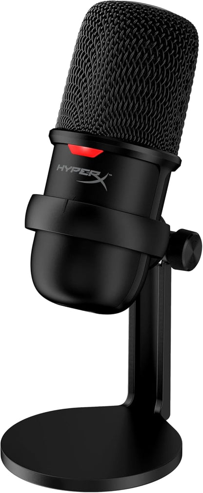 Hyperx Solocast – Micrófono De Condensador USB Sensor De Silenciamiento Con Un Toque, Patrón Polar Cardioide, Juegos, Streaming, Podcasts, Twitch, Youtube, Discord