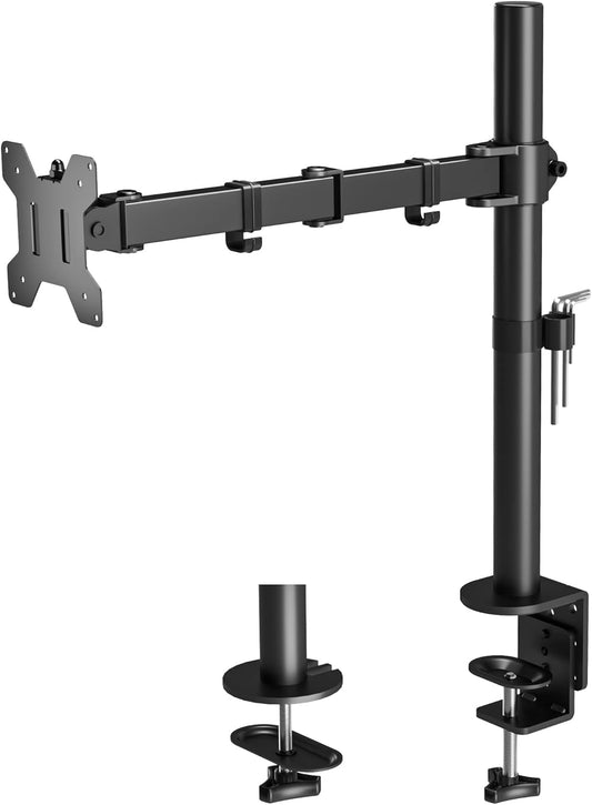 BONTEC Soporte Para Pantallas LCD LED De 13-32 Pulgadas, Brazo Monitor De Escritorio Para Pantallas De Monitor Hasta10 Kg, Altura Ajustable, 2 Opciones De Montaje