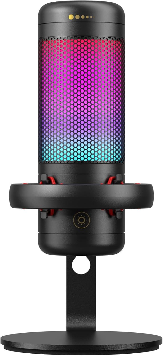 TONOR Micrófo Para Streaming, Podcasts, Grabación, Redes Sociales, Micrófono De Condensador Para PC Con Soporte Para Mac/Ns Negro,Tc320