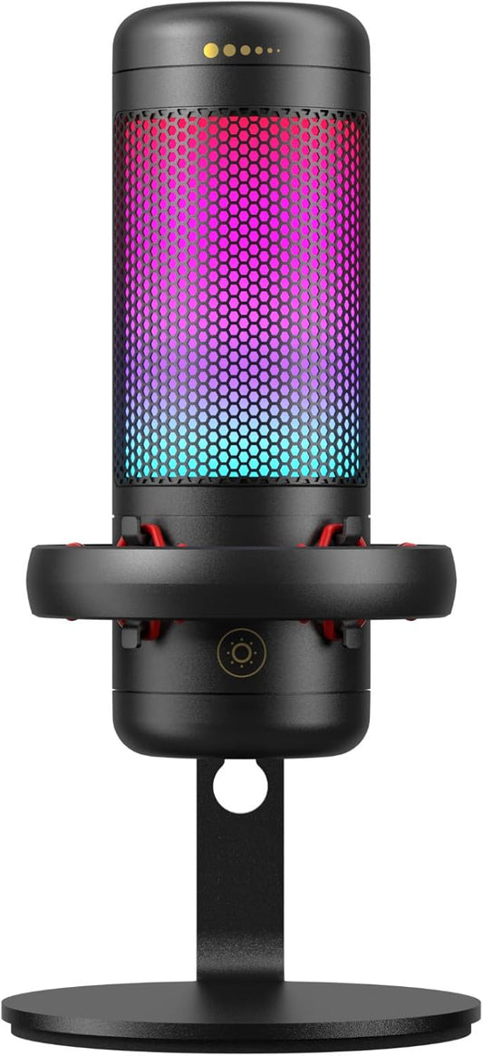 TONOR Micrófo Para Streaming, Podcasts, Grabación, Redes Sociales, Micrófono De Condensador Para PC Con Soporte Para Mac/Ns Negro,Tc320