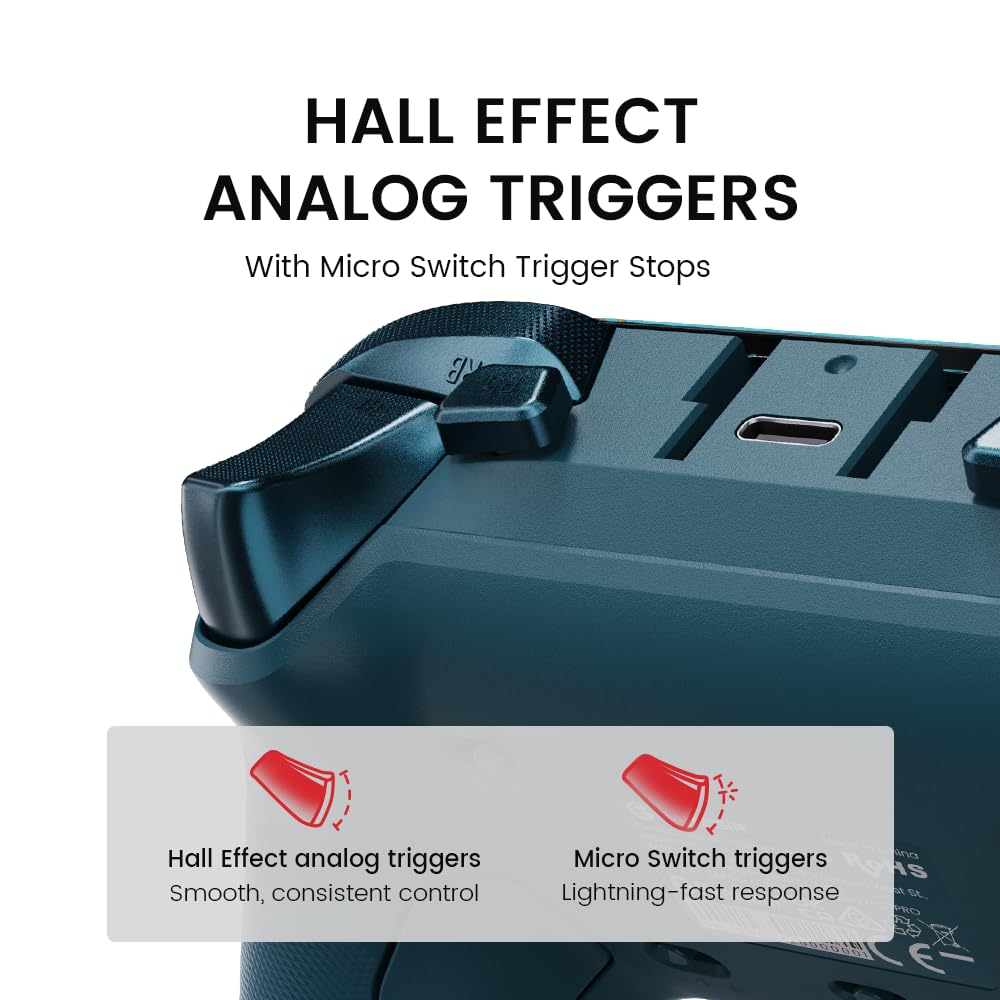 Mando inalámbrico G7 Pro para Xbox, PC y Android con joysticks TMR, disparadores analógicos de efecto Hall, frecuencia de sondeo de 1000 Hz y conector de audio de 3,5 mm - Wuchang: Fallen Feathers Edition