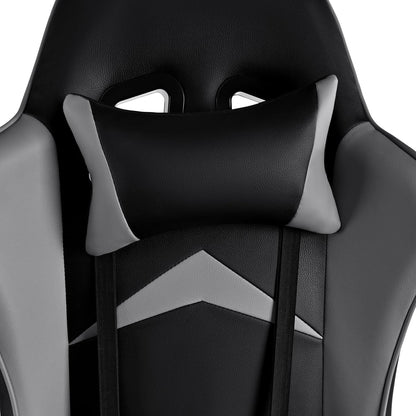 Silla Gaming Ergonómica Reclinable Con Cojín Lumbar Y Cervical | Respaldo Alto Acolchado | Altura Ajustable | Ruedas Giratorias 360° Y Reposabrazos 