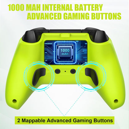 Mando inalámbrico para Xbox One, Xbox Series X/S, Xbox One X/S, PC, con luz LED RGB, botones asignables y adaptador inalámbrico de 2,4 GHz (Electric Volt)