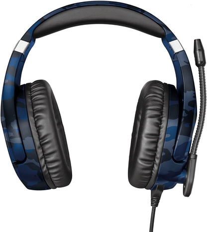 Gxtrust 488, PS4 Y PS5 Auriculares Gaming Licencia Oficial Para Playstation, Micrófono Plegable, Altavoces Activos De 50 Mm, Cable Trenzado De Nailon 1.2 M, Azul