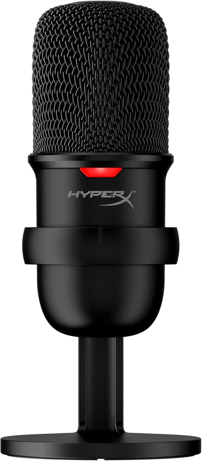 Hyperx Solocast – Micrófono De Condensador USB Sensor De Silenciamiento Con Un Toque, Patrón Polar Cardioide, Juegos, Streaming, Podcasts, Twitch, Youtube, Discord