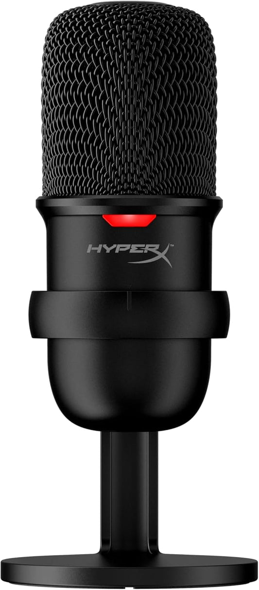 Hyperx Solocast – Micrófono De Condensador USB Sensor De Silenciamiento Con Un Toque, Patrón Polar Cardioide, Juegos, Streaming, Podcasts, Twitch, Youtube, Discord