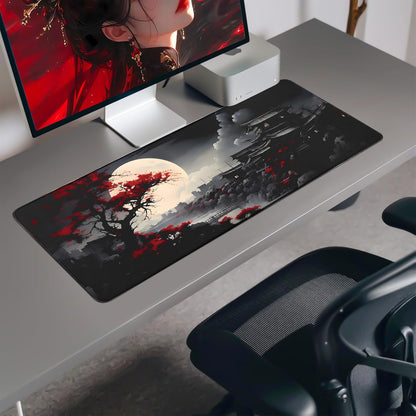 Alfombrilla Gaming para Ratón, alfombrilla grande para teclado y ratón con base de goma antideslizante, adecuada para escuela, oficina y hogar, tamaño 31.5 x 11.8 pulgadas.