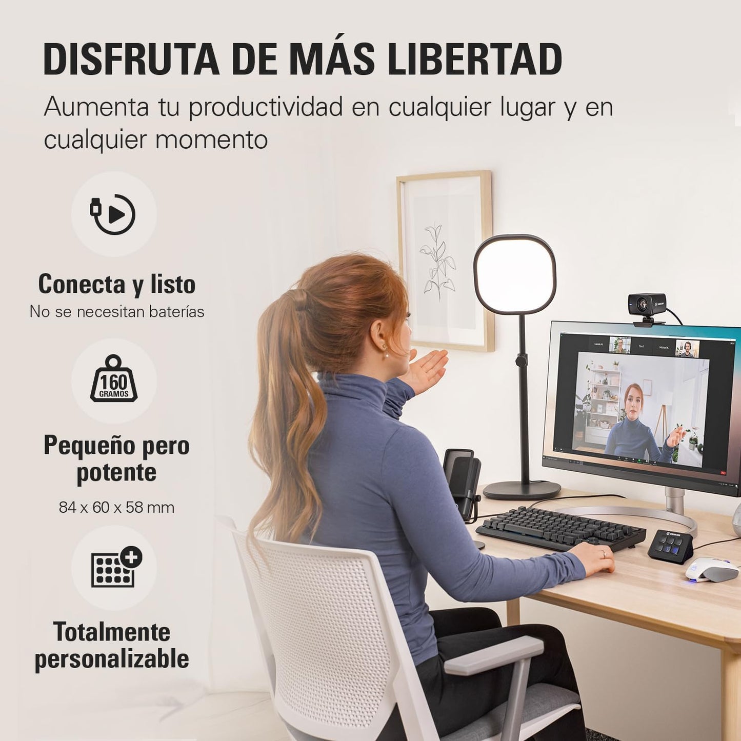 Elgato Stream Deck Mini – Controla Zoom, Teams, Powerpoint, MS Office Etc., Aumenta Tu Productividad Con Integración Perfecta Con Las Apps Más Usadas, Crea Atajos Fácilmente