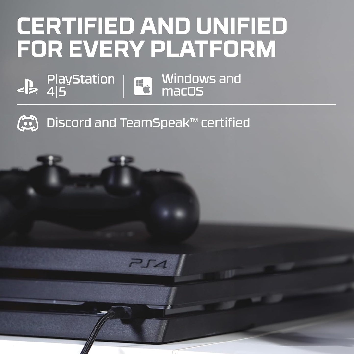 Hyperx Quadcast - Micrófono De Condensador USB, Soporte De Choque Antivibración, Cuatro Patrones Polares, Filtro Pop, Control De Ganancia