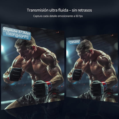 Angetube Webcam 4K Para PC, Cámara Web Streaming 1080P@60FPS, Enfoque Automático PDAF, Micrófonos IA, Zoom Digital 8X, Tapa De Privacidad