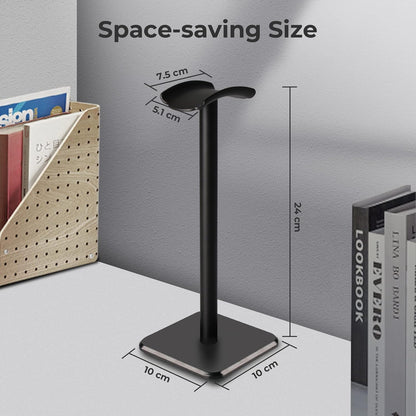 Alyvisun Soporte Auriculares [Base Pesada Y Altura Más Alta] Soporte De Cascos Ganchos Para Todos Los Auriculares