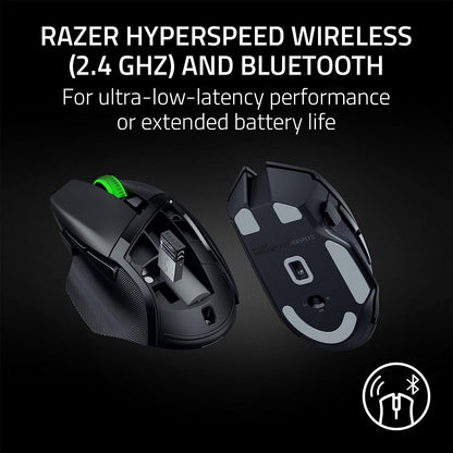 Ratón inalámbrico Basilisk V3 X Hyperspeed personalizable: interruptores mecánicos, sensor óptico avanzado de 18K