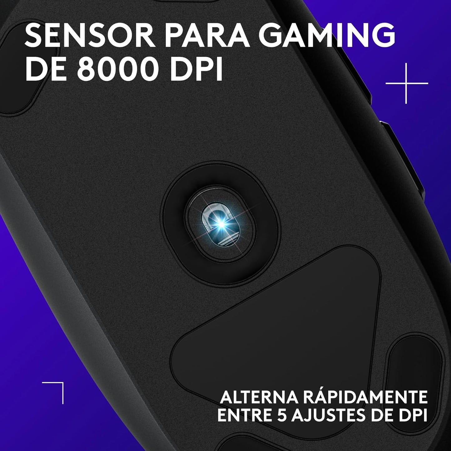 Logitech G203 Ratón USB Gaming Con Iluminación Personalizable, 6 Botones Programables, Captor 8K Para Gaming, Seguimiento De Hasta 8,000 DPI, Ultra-Ligero - Negro