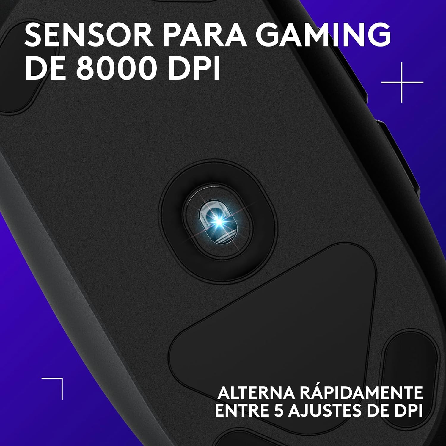 Logitech G203 Ratón USB Gaming Con Iluminación Personalizable, 6 Botones Programables, Captor 8K Para Gaming, Seguimiento De Hasta 8,000 DPI, Ultra-Ligero - Negro