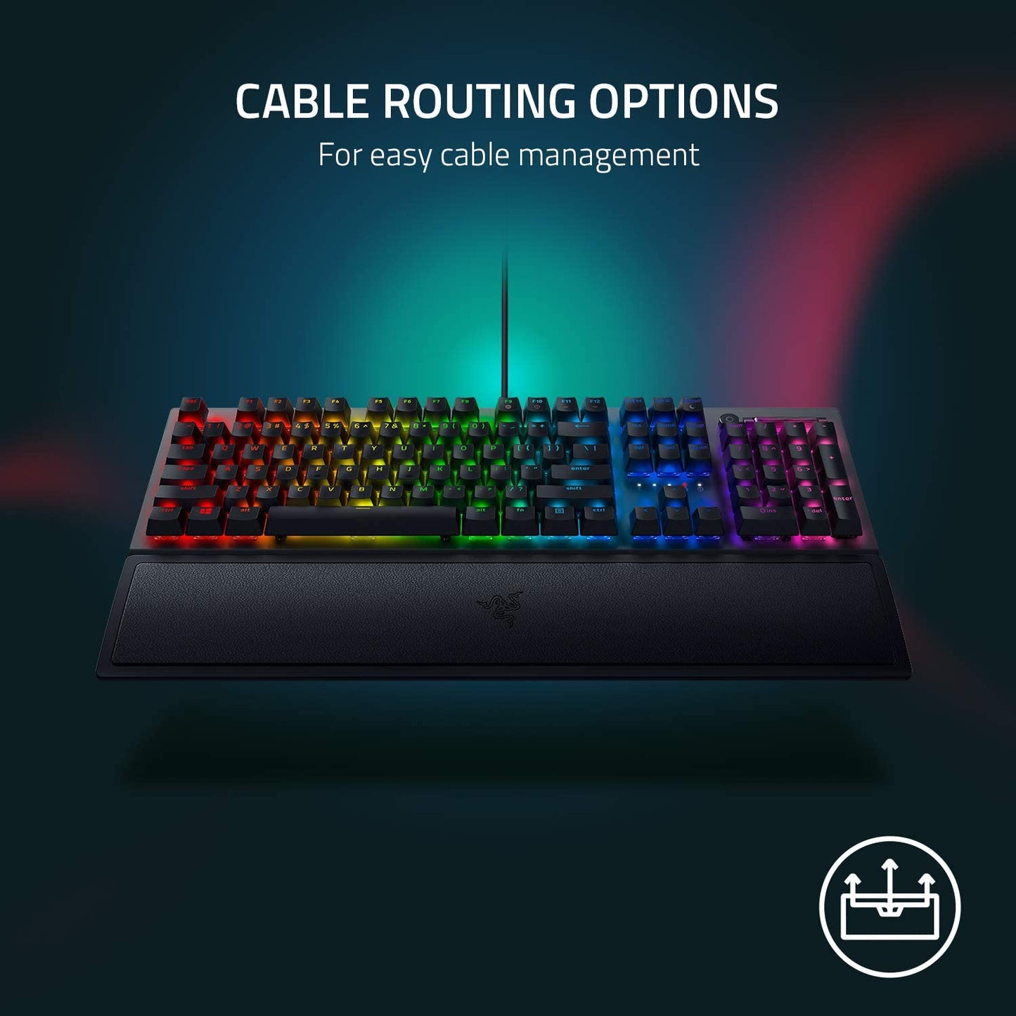 Teclado Mecánico Razer BlackWidow V3: Switches Mecánicos Verdes Táctiles y Clicky – Chroma RGB – Diseño Compacto – Macros Programables 