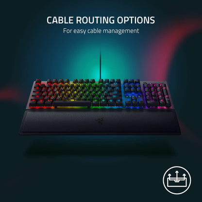 Teclado Mecánico Razer BlackWidow V3: Switches Mecánicos Verdes Táctiles y Clicky – Chroma RGB – Diseño Compacto – Macros Programables 
