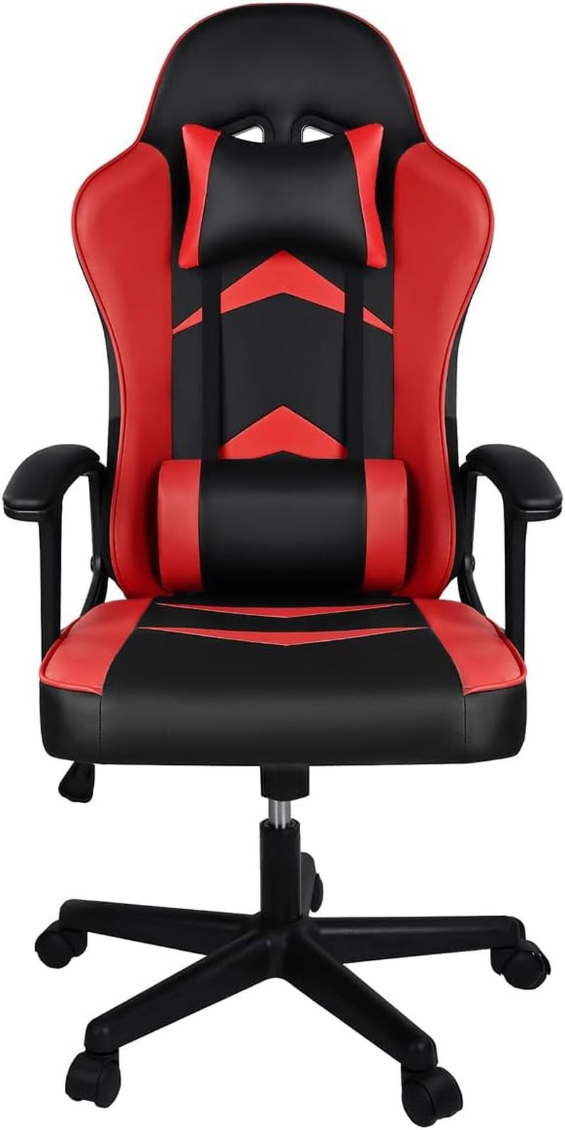 Silla Gaming Ergonómica Reclinable Con Cojín Lumbar Y Cervical | Respaldo Alto Acolchado | Altura Ajustable | Ruedas Giratorias 360° Y Reposabrazos