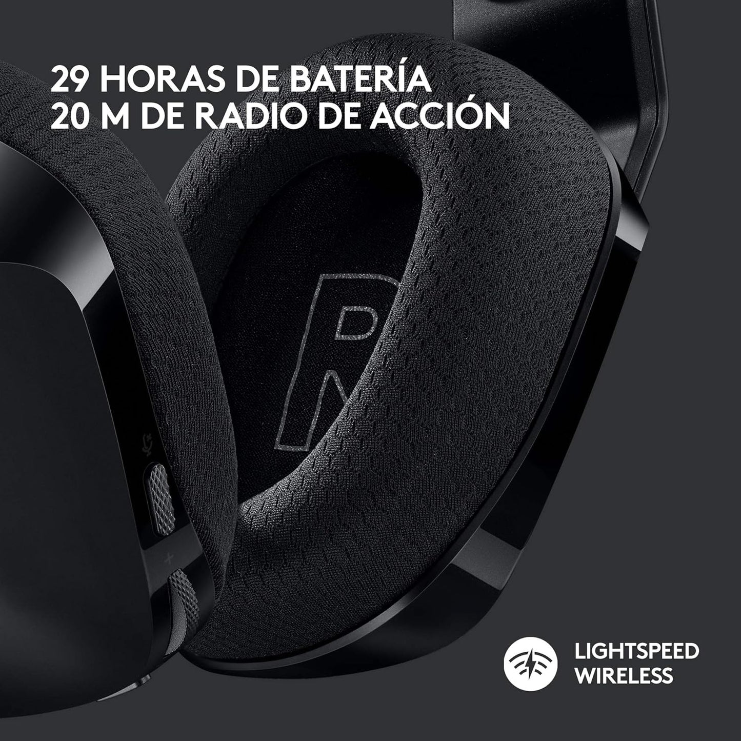 Logitech G733 LIGHTSPEED Con Micrófono Inalámbrico Para Gaming Con Diadema Con Suspensión, Ligeros, 29H De Batería, Negro