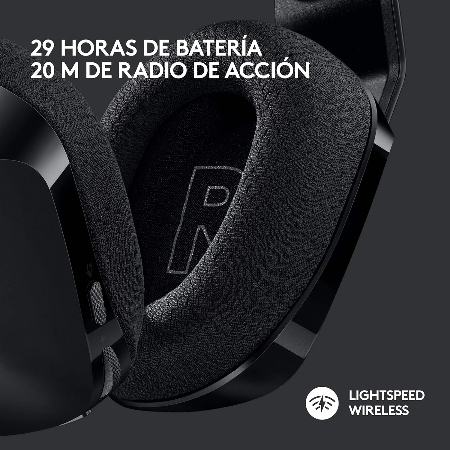 Logitech G733 LIGHTSPEED Con Micrófono Inalámbrico Para Gaming Con Diadema Con Suspensión, Ligeros, 29H De Batería, Negro