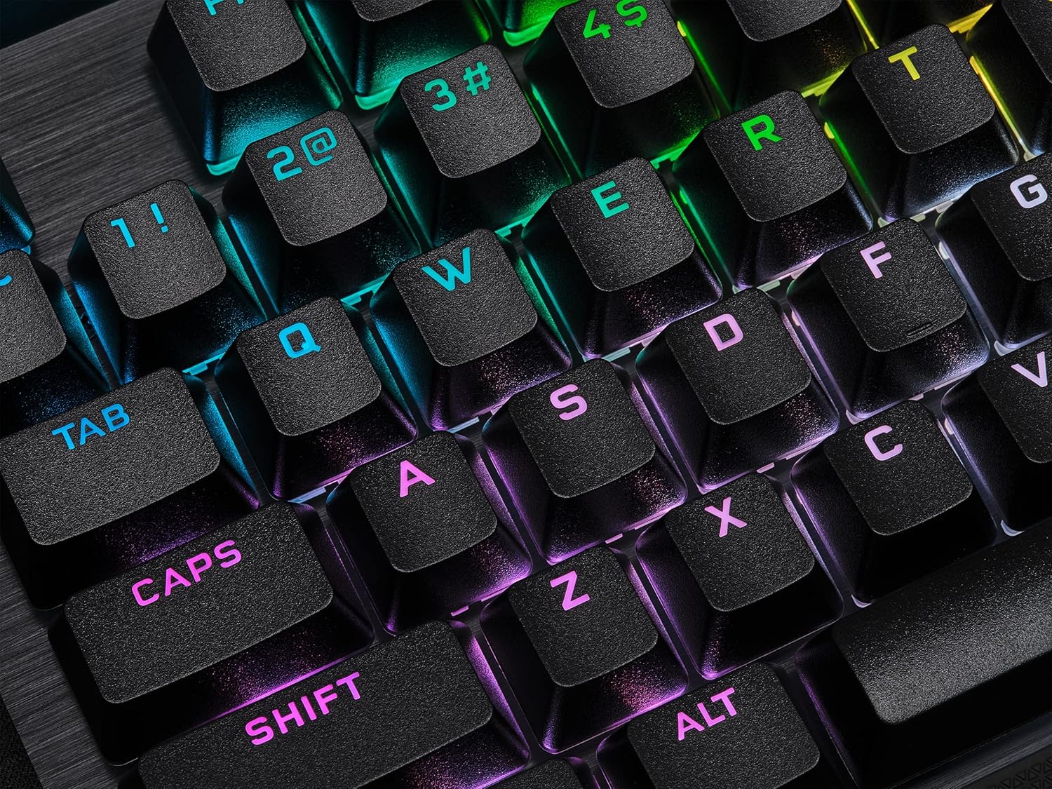 Teclado mecánico para juegos con cable K70 RGB PRO (interruptores de velocidad CHERRY MX RGB: lineales y rápidos, hipersondeo de 8000 Hz