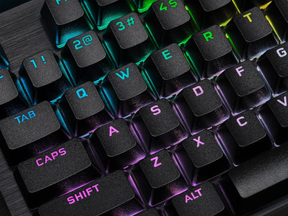 Teclado mecánico para juegos con cable K70 RGB PRO (interruptores de velocidad CHERRY MX RGB: lineales y rápidos, hipersondeo de 8000 Hz