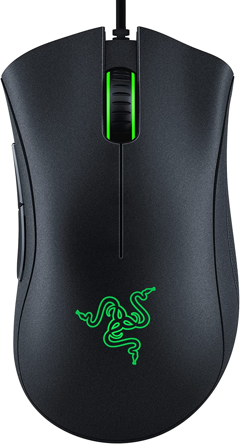 Ratón Gamer Deathadder Essential: sensor óptico de 6400 DPI, 5 botones programables, interruptores mecánicos, agarres laterales de goma