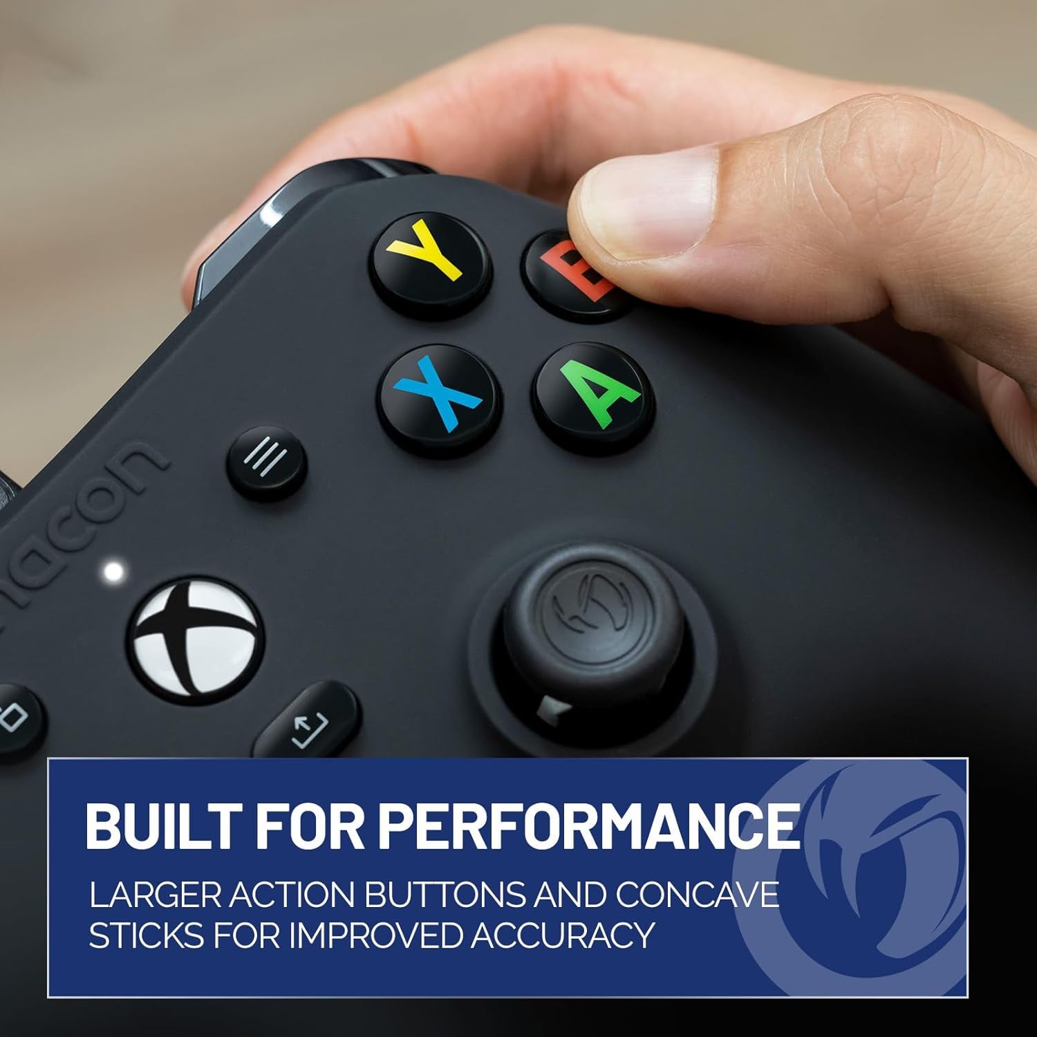 EvoMando con cable Evol-X Pro con licencia oficial para Xbox Series X|S, Xbox One y PC - Botones traseros asignables - Motores de vibración duales