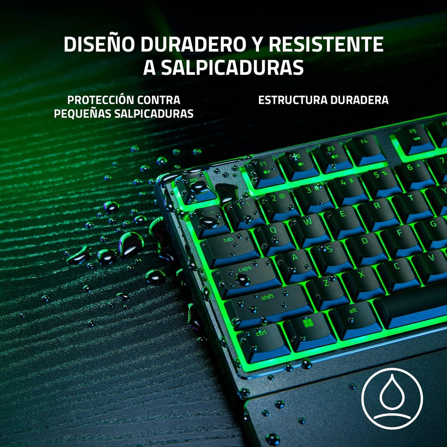 Razer Ornata V3 X - Interruptores De Membrana Silenciosos, Teclas Recubiertas De Rayos UV Negro