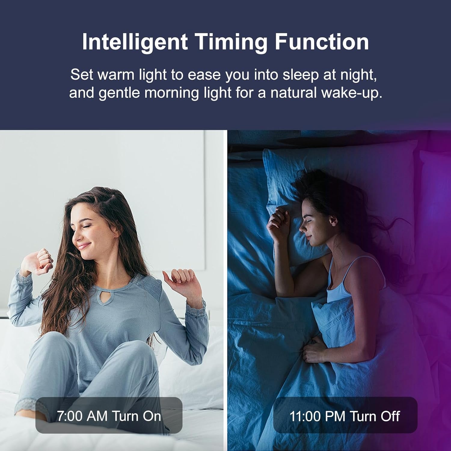 Tira de Luces LED de 200 pies para Dormitorio, Luces LED Inteligentes Sincronizadas con Música, Ultra Larga con Control por Aplicación y Bluetooth