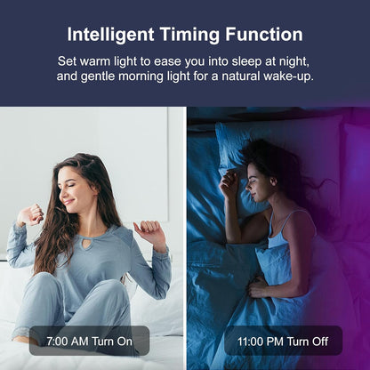 Tira de Luces LED de 200 pies para Dormitorio, Luces LED Inteligentes Sincronizadas con Música, Ultra Larga con Control por Aplicación y Bluetooth